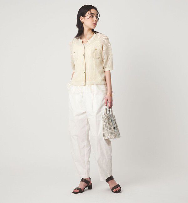 UNITED ARROWS green label relaxing「【結論シリーズ】デイリーメッシュカーデ ウォッシャブル」|カーディガン|