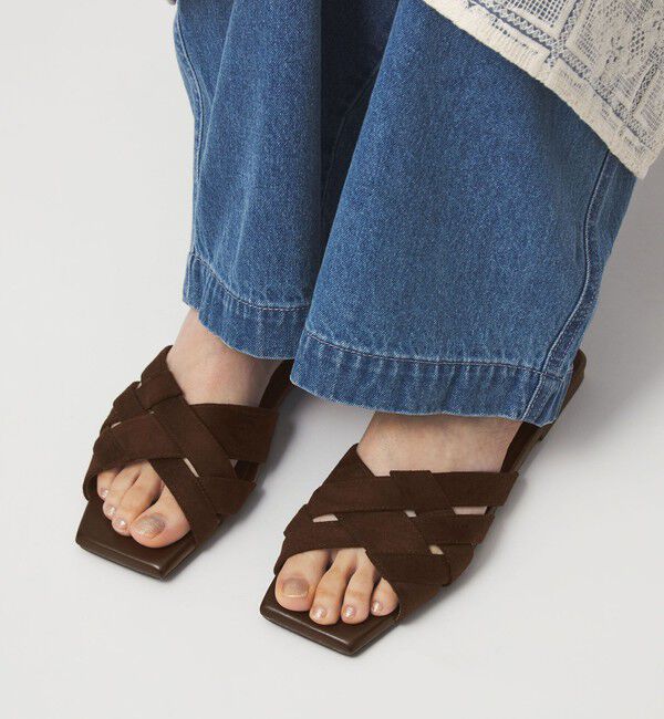 UNITED ARROWS green label relaxing「イントレ フラット サンダル」|サンダル|