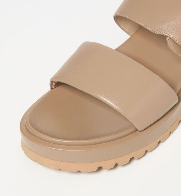 UNITED ARROWS green label relaxing「ダブルベルト プラット サンダル」|サンダル|