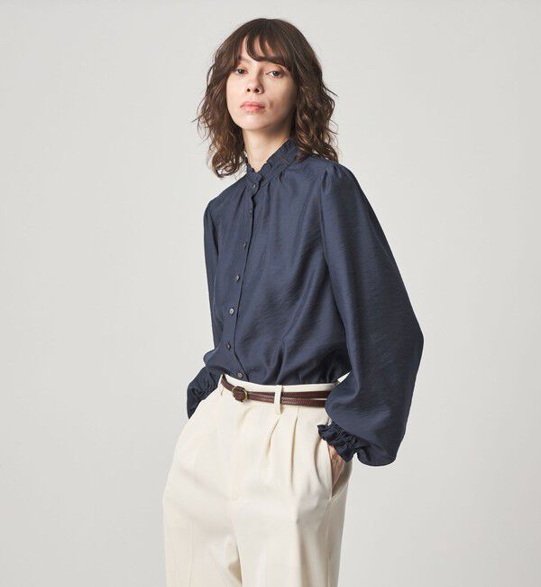 STEVEN ALAN「＜Steven Alan＞フリル ブラウス」|シャツ・ブラウス|