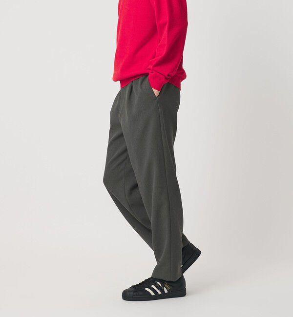 BEAUTY&YOUTH UNITED ARROWS「メランジ ダブルクロス 1プリーツ アジャスト パンツ NO.7」|チノ|
