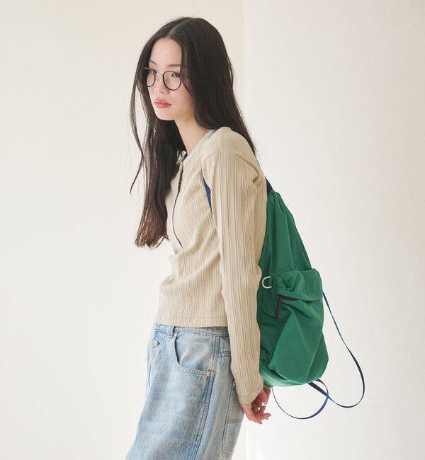 BEAUTY&YOUTH UNITED ARROWS「【WEB限定】ランダムリブ ヘンリーネック スナッププルオーバー」|Tシャツ・カットソー|