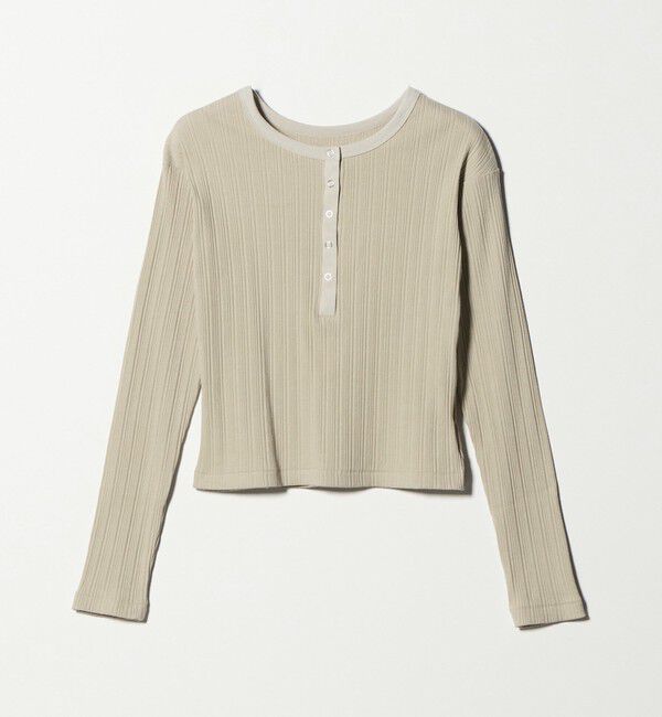 BEAUTY&YOUTH UNITED ARROWS「【WEB限定】ランダムリブ ヘンリーネック スナッププルオーバー」|Tシャツ・カットソー|