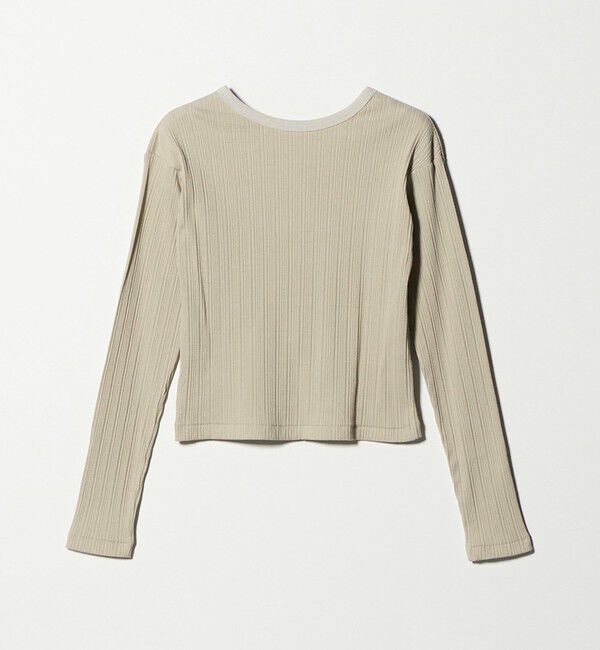 BEAUTY&YOUTH UNITED ARROWS「【WEB限定】ランダムリブ ヘンリーネック スナッププルオーバー」|Tシャツ・カットソー|