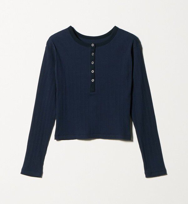 BEAUTY&YOUTH UNITED ARROWS「【WEB限定】ランダムリブ ヘンリーネック スナッププルオーバー」|Tシャツ・カットソー|
