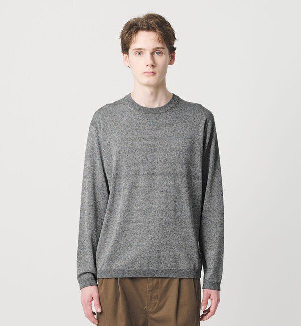 BEAUTY&YOUTH UNITED ARROWS「フュージョン カラー ロングスリーブ ニットT」|ニット・セーター|