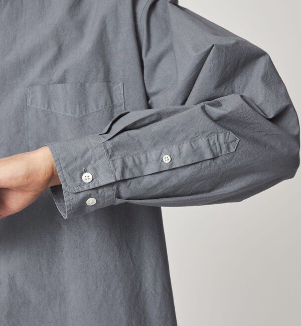 STEVEN ALAN「＜Steven Alan＞ ガーメントダイ ポプリン レギュラーカラー シャツ LOOSE」|シャツ・ブラウス|