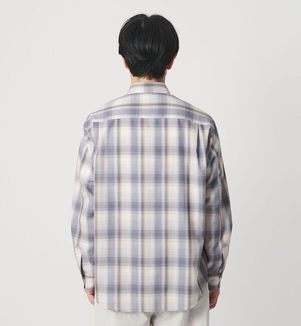 BEAUTY&YOUTH UNITED ARROWS「尾州 TW オンブレ チェック レギュラー シャツ GRANDE TAPERD型 ウォッシャブル MADE IN JAPAN」|シャツ・ブラウス|