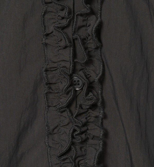 BEAUTY&YOUTH UNITED ARROWS「【WEB限定 Wardrobe DAILY MINIMAL】ラッフル Vネックブラウス ウォッシャブル」|シャツ・ブラウス|