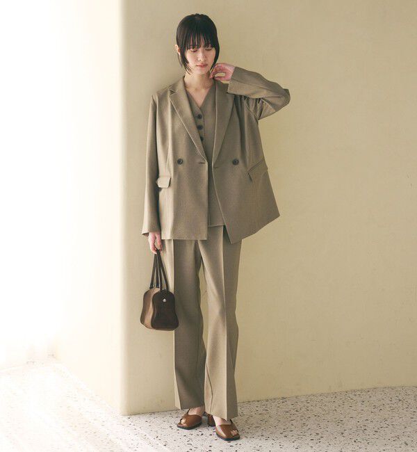 BEAUTY&YOUTH UNITED ARROWS「【WEB限定 Wardrobe DAILY MINIMAL】メランジ ダブルジャケット ウォッシャブル」|テーラードジャケット|