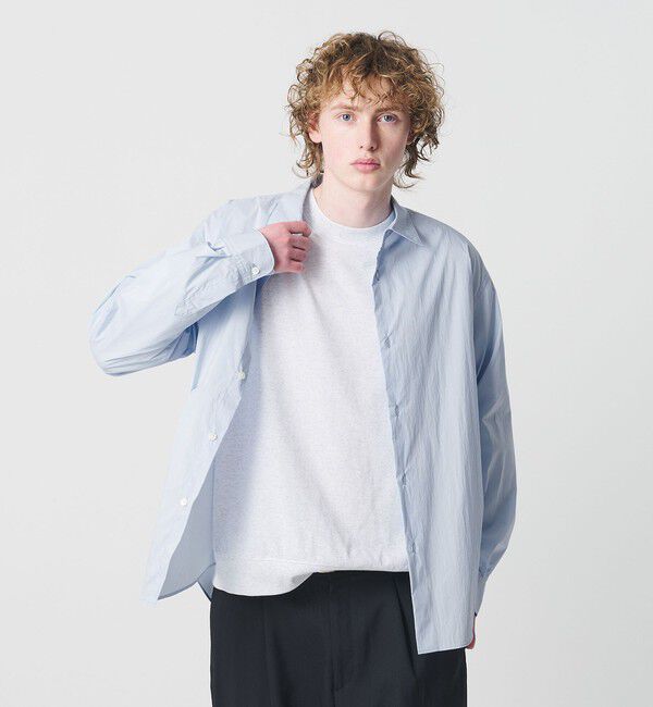 BEAUTY&YOUTH UNITED ARROWS「ライト コットンナイロン ワッシャー レギュラーシャツ GRANDE TAPERD型」|シャツ・ブラウス|