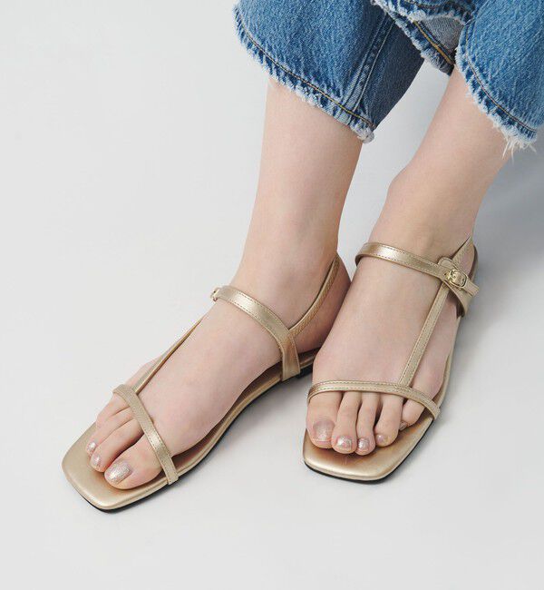 BEAUTY&YOUTH UNITED ARROWS「スマート ヘンケイ Tストラップ サンダル」|サンダル|