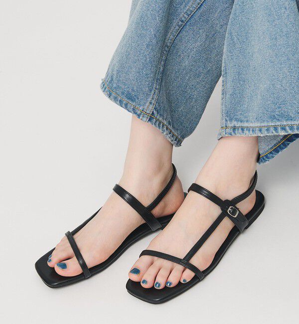 BEAUTY&YOUTH UNITED ARROWS「スマート ヘンケイ Tストラップ サンダル」|サンダル|