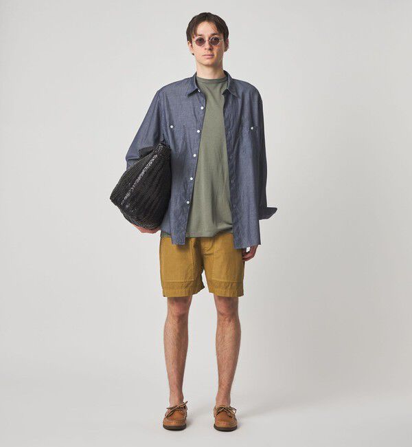 STEVEN ALAN「＜Steven Alan＞ シアーデニム レギュラーカラー シャツ LOOSE」|シャツ・ブラウス|