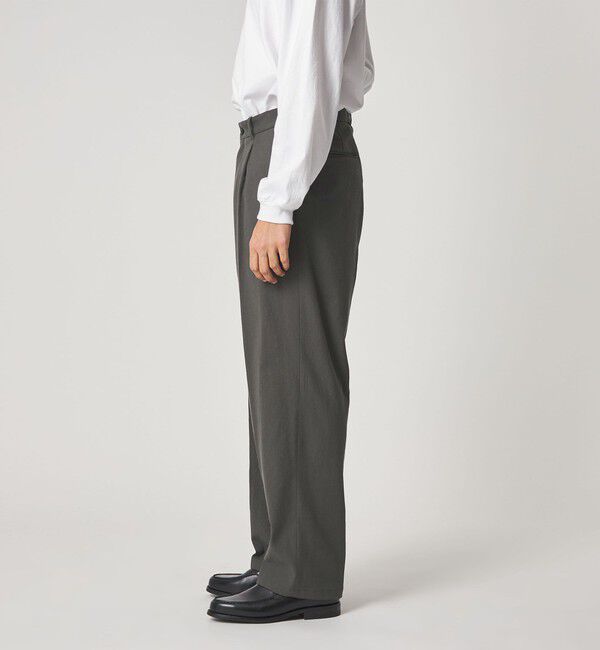 STEVEN ALAN「＜Steven Alan＞ TCL オックスフォード アウト ワンプリーツ スラックス」|スラックス|