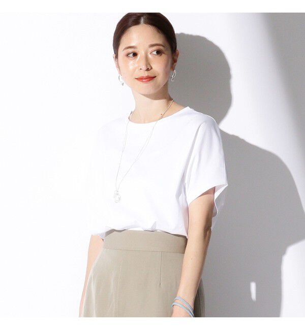 Demi-Luxe BEAMS 「ATON / スビンコットン キャップスリーブ Tシャツ」|Tシャツ・カットソー|