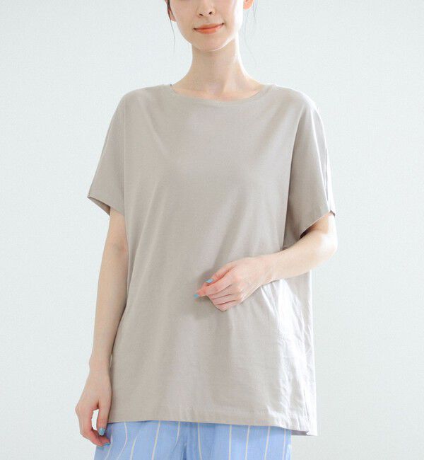 Demi-Luxe BEAMS 「ATON / スビンコットン キャップスリーブ Tシャツ」|Tシャツ・カットソー|