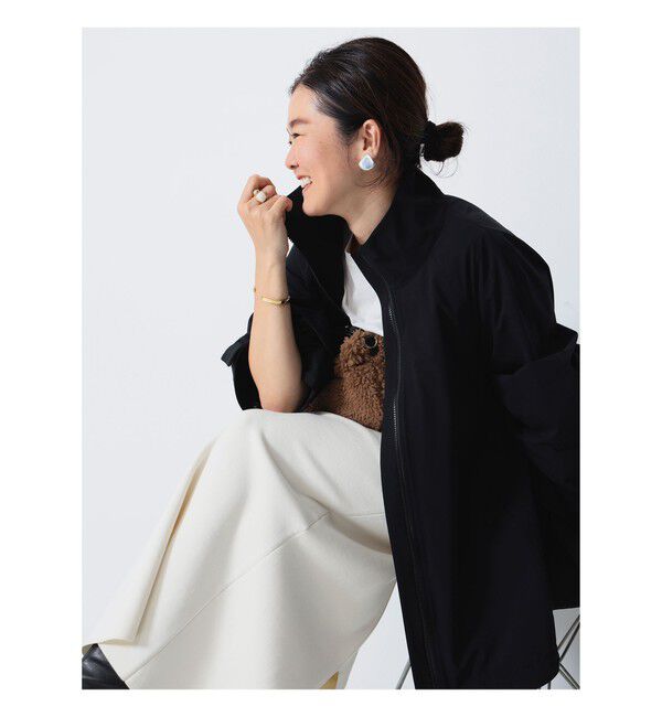 Demi-Luxe BEAMS 「LEE &times; Demi-Luxe BEAMS / オーバースタンドブルゾン.M」|ブルゾン・スタジャン|BLACK