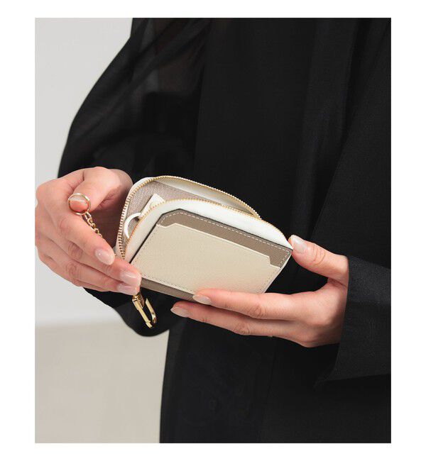 Demi-Luxe BEAMS 「L'arcobaleno / スマート Wキーケース」|財布|別注WHITE