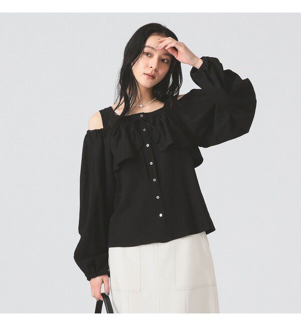 Ray BEAMS 「ヨーク レイヤー オフショルダー ブラウス」|シャツ・ブラウス|