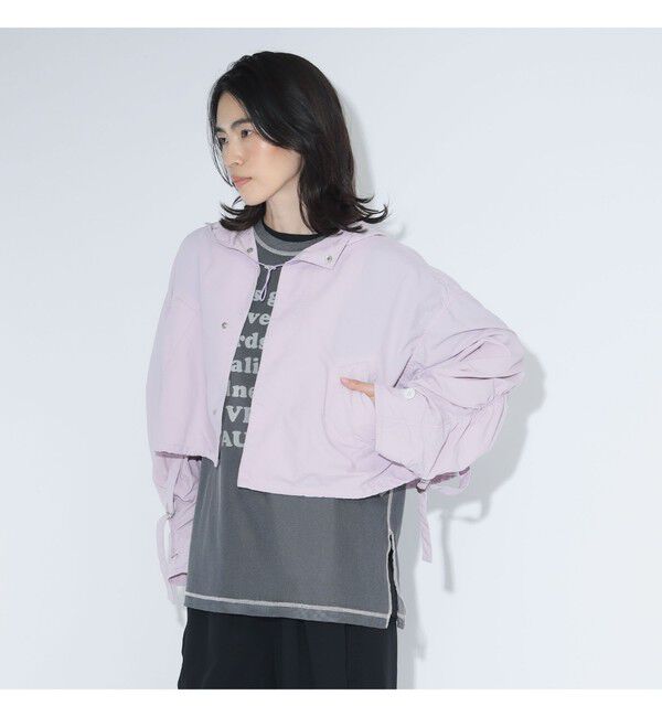 BEAMSBOY「maturely / ナイロン ミリタリー ショート ブルゾン」|ブルゾン・スタジャン|LILAC