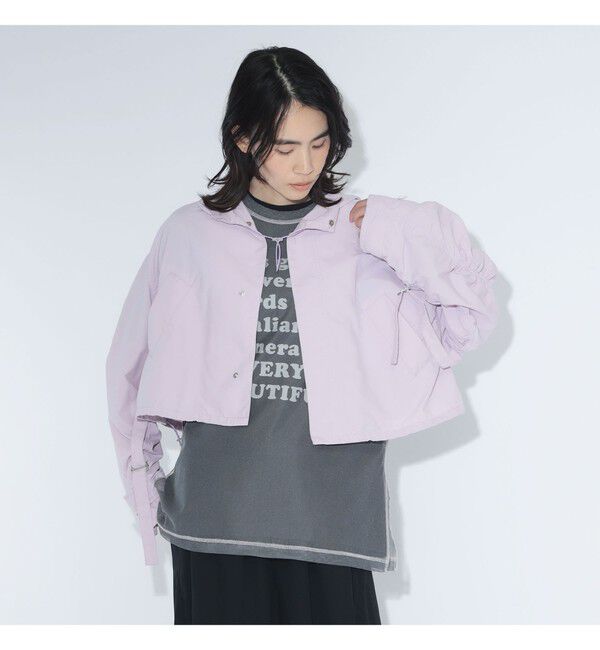 BEAMSBOY「maturely / ナイロン ミリタリー ショート ブルゾン」|ブルゾン・スタジャン|