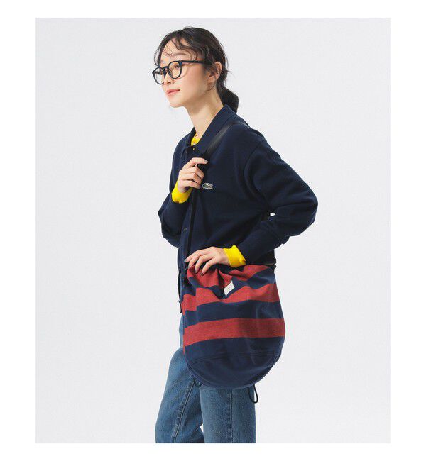 BEAMSBOY「【別注】N,P,E / ボーダー カットソー ペイシェントバッグ L」|その他|NAVY/RED