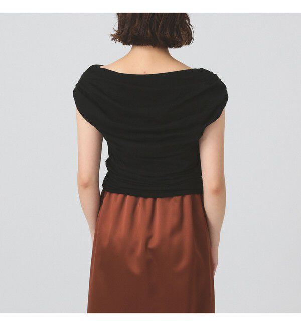 Ray BEAMS 「ギャザー ドレープ Tシャツ」|Tシャツ・カットソー|