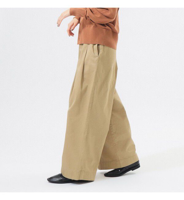 BEAMSBOY「ワイド タック チノ パンツ  ＜着回し力抜群 ＞」|チノ|