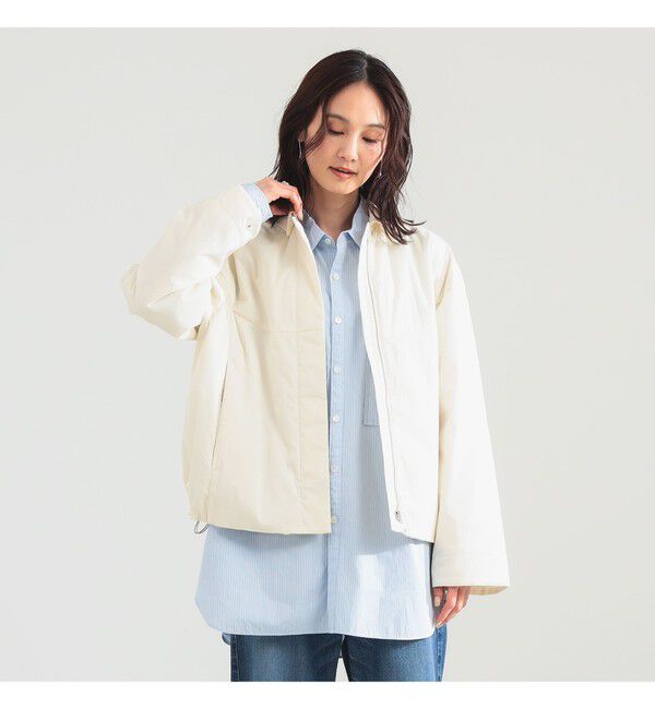 Demi-Luxe BEAMS 「パディング ジップ ブルゾン」|ブルゾン・スタジャン|IVORY