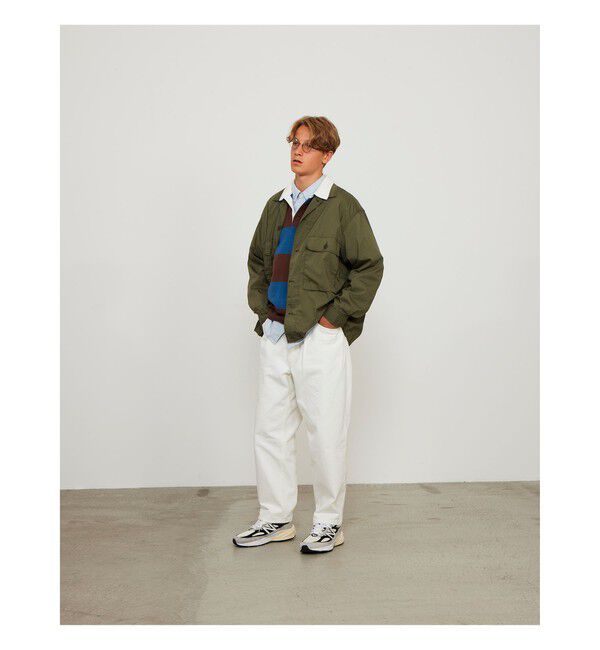 BEAMS「ワイド テーパード デニム」|デニム|