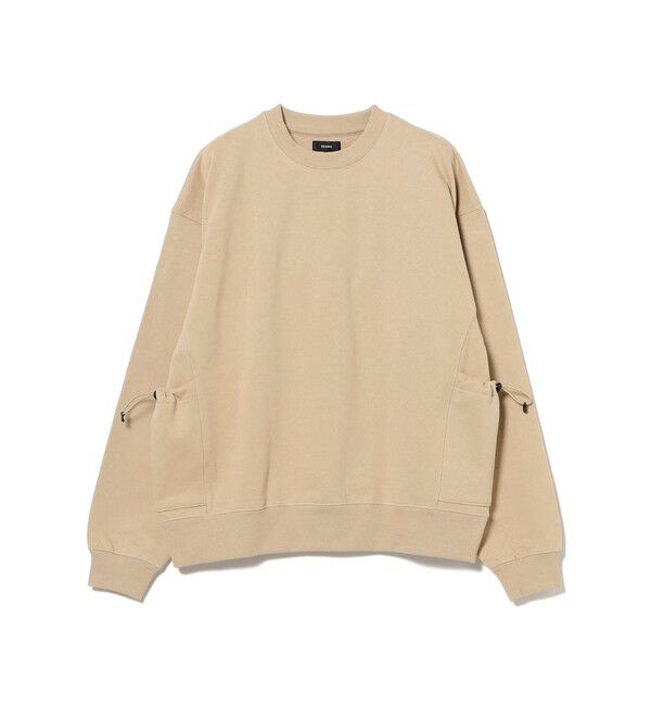 BEAMS「サイドポケット クルーネック スウェット」|スウェット・ジャージ|TAUPE