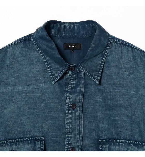 BEAMS「フェード ワークシャツ」|シャツ・ブラウス|