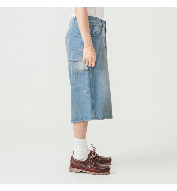 BEAMS「クォーターレングス ペインターデニム」|デニム|