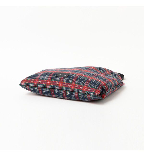 BEAMS「チェック ショッパー L」|ポーチ|