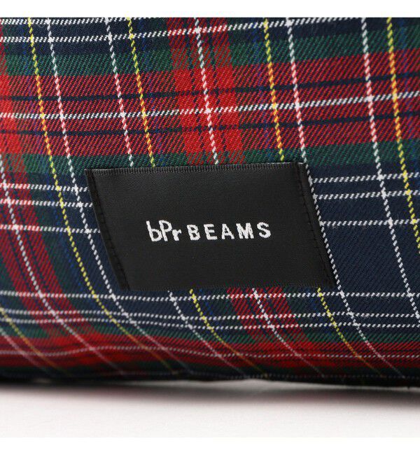 BEAMS「チェック ショッパー L」|ポーチ|