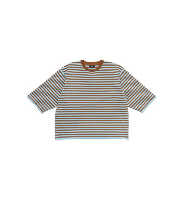 BEAMS「ショート ニット Tシャツ 【ワイドショートフィット】」|ニット・セーター|