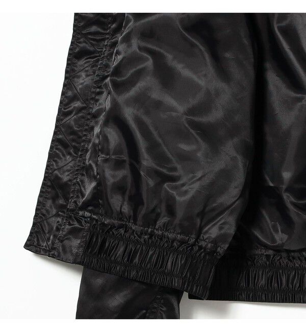 BEAMS「フェイクレイヤード フライトジャケット【ワイドショートフィット】」|ブルゾン・スタジャン|
