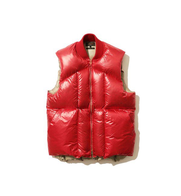 BEAMS PLUS「Mt. Down Vest」|ベスト・ジレ|RED