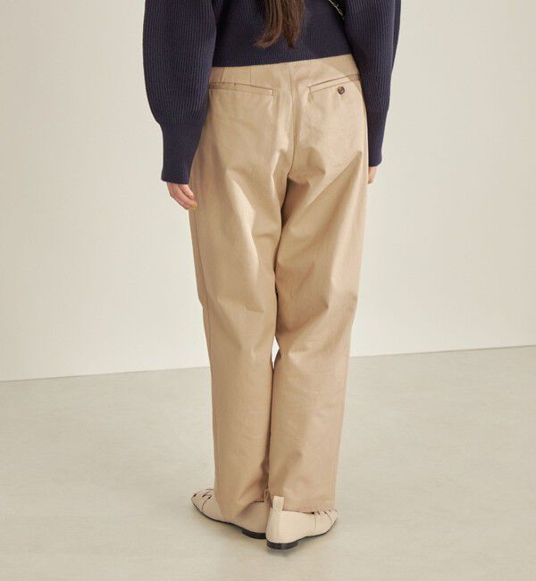 SHIPS for women「〈手洗い可能〉綿 ギャバ マーベルト タック パンツ◇」|その他|