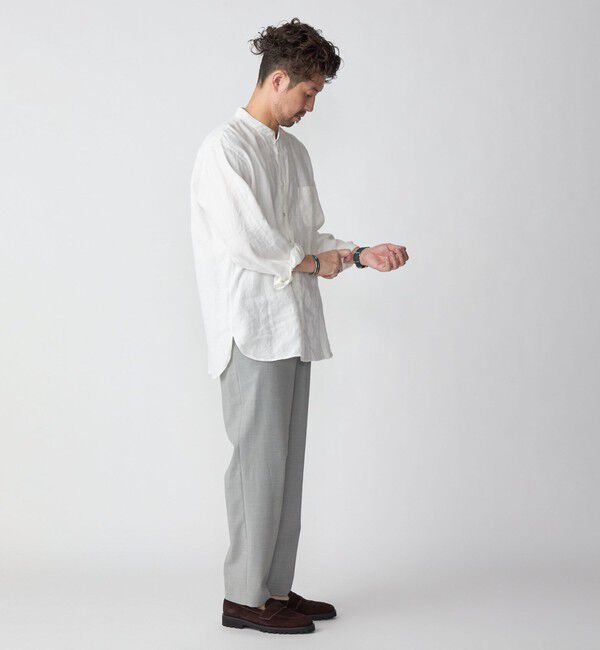 SHIPS「SHIPS:〈洗濯機可能/ストレッチ〉T/R トロピカル リラックス イージーパンツ」|チノ|