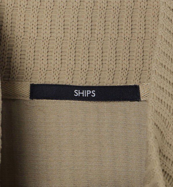 SHIPS「SHIPS: クォーター ゲージ ハイジップ スタンドブルゾン カーディガン」|カーディガン|