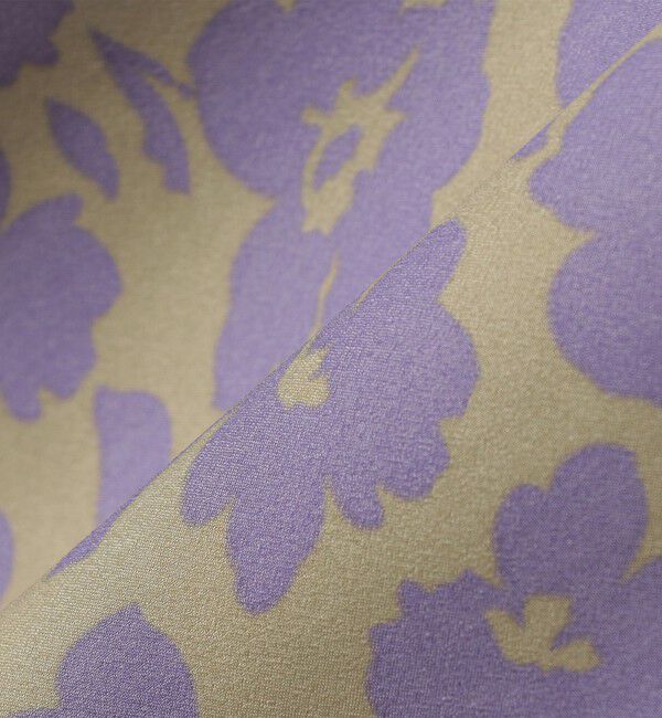 SHIPS for women「*〈手洗い可能〉ドット / 花柄 切替 セミフレア スカート ◇」|スカート|