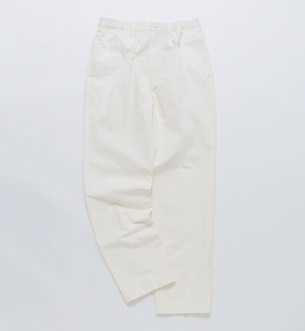 SHIPS「BATEAUX DE SHIPS: チノクロス テーパード トラウザース」|チノ|オフホワイト