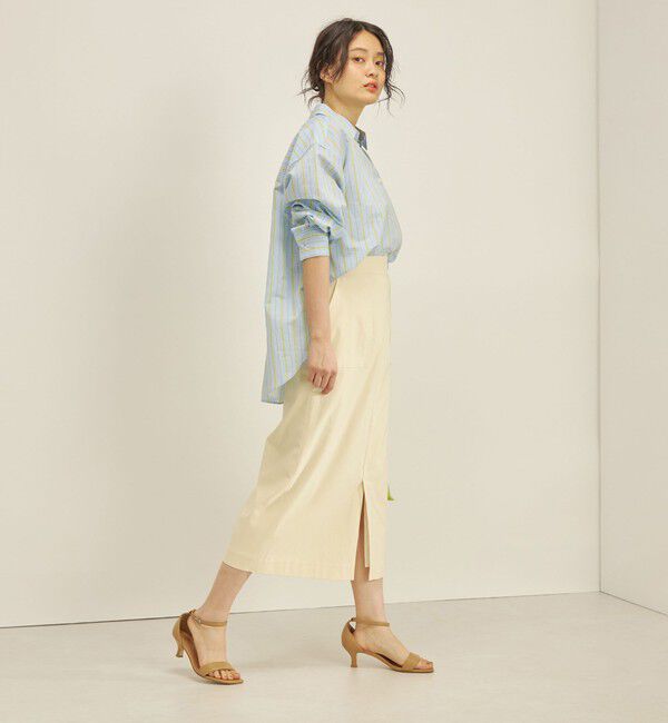 SHIPS for women「〈手洗い可能〉ハイストレッチ カラー タイト スカート」|スカート|