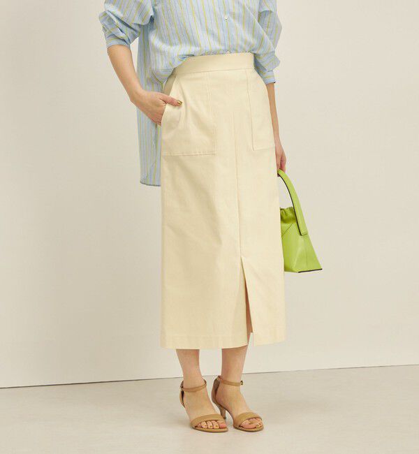 SHIPS for women「〈手洗い可能〉ハイストレッチ カラー タイト スカート」|スカート|