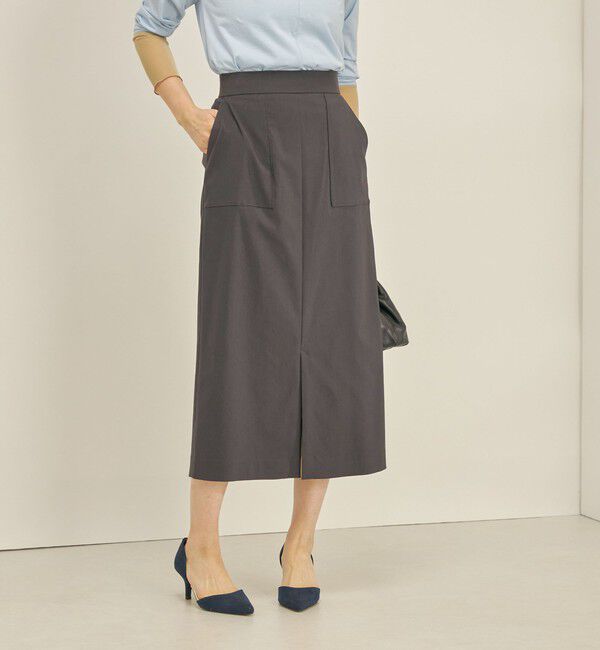 SHIPS for women「〈手洗い可能〉ハイストレッチ カラー タイト スカート」|スカート|