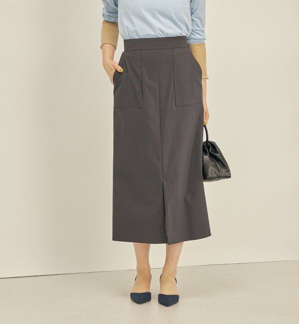 SHIPS for women「〈手洗い可能〉ハイストレッチ カラー タイト スカート」|スカート|