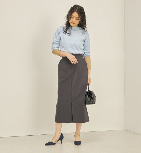 SHIPS for women「〈手洗い可能〉ハイストレッチ カラー タイト スカート」|スカート|