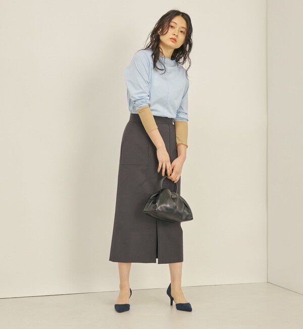 SHIPS for women「〈手洗い可能〉ハイストレッチ カラー タイト スカート」|スカート|